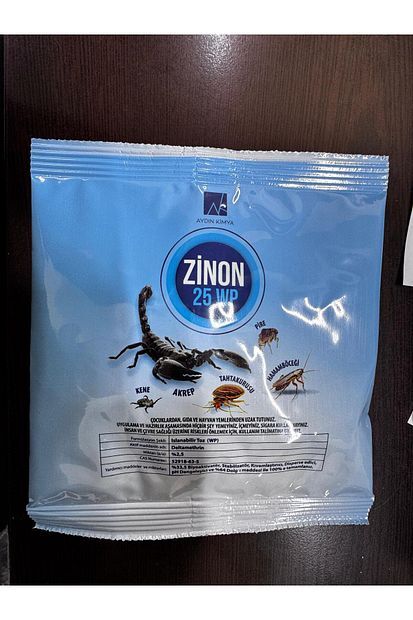 Zinon 25 WP Kene Akrep Pire Hamamböceği Tahtakurusu Tozu 50 gr