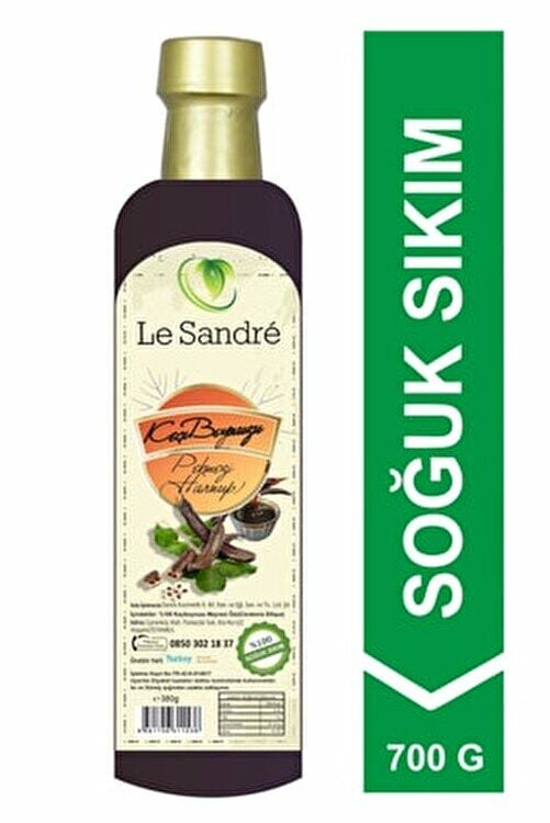 Le Sandre Organics Keçiboynuzu Harnup Pekmezi 700 gr (Soğuk Sıkım)