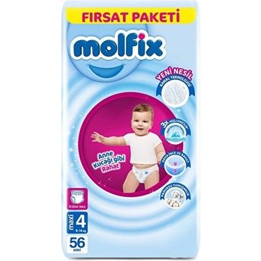 Molfix Pants Maxi 4 Boy Külot Bebek Bezi 56'lı