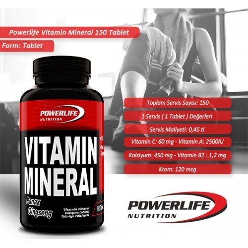 Powerlife Vitamin Mineral 150 Tablet