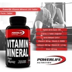 Powerlife Vitamin Mineral 150 Tablet