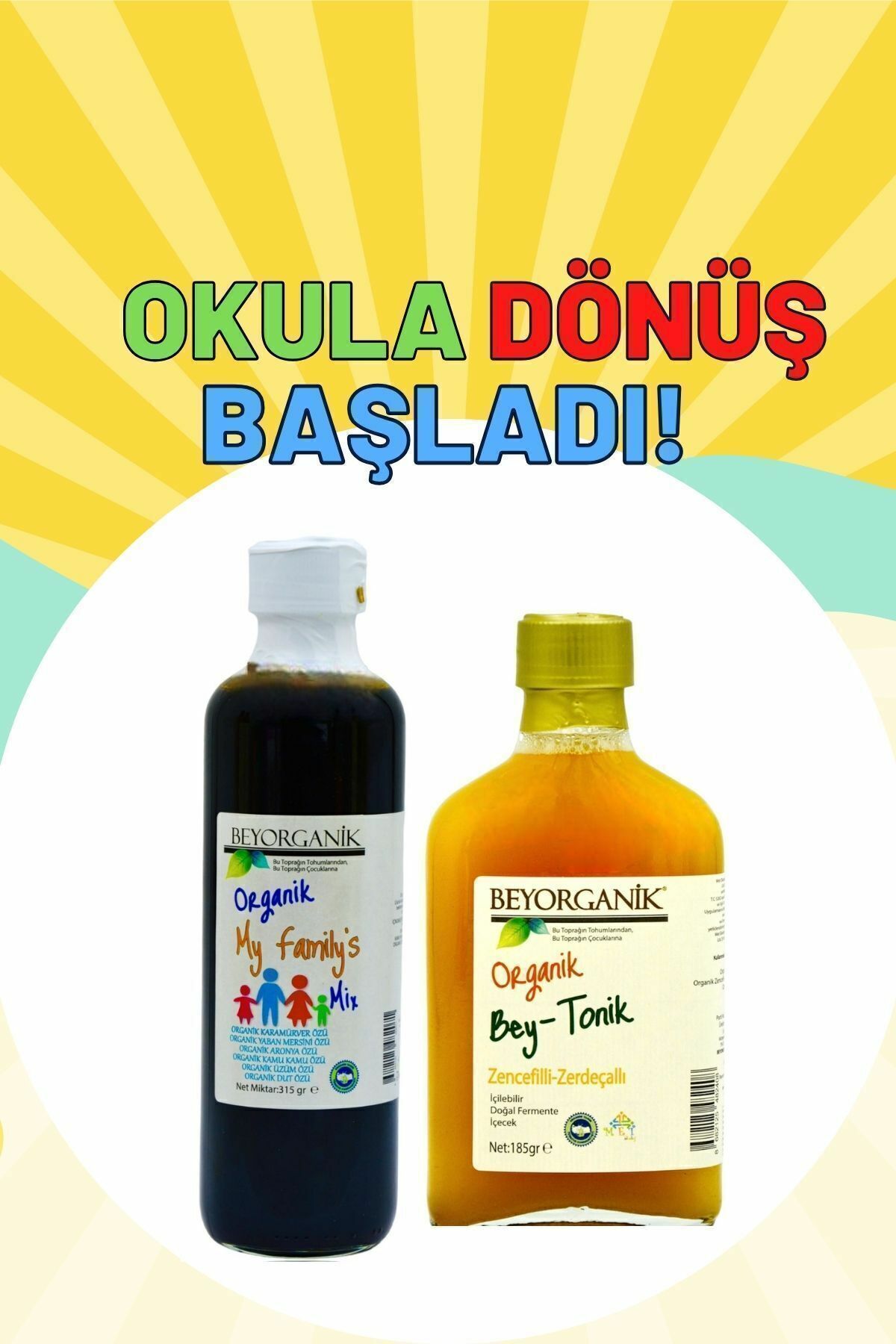 Beyorganik Organik Family Mix 350 gr + Bey Tonik 185 gr 2'li