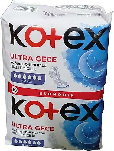 Kotex Ultra Double Gece Hijyenik Ped No: 5 10'lu