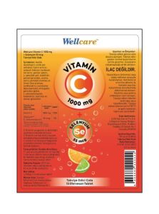 WELLCARE VITAMIN C SELENYUM 55 MCG 15 EFV TABLET