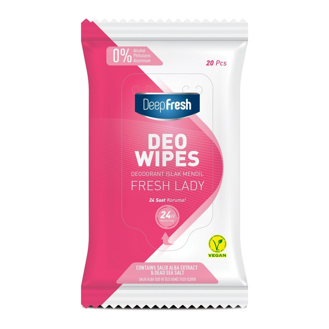Deep Fresh Deodorant Islak Mendil Kadın 20'li