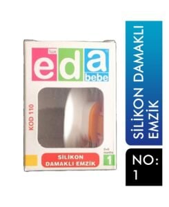 Eda Bebe Silikon Uçlu Damaklı Emzik No: 1