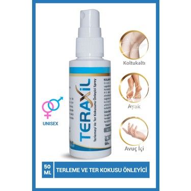Teraxil Terlemeyi ve Ter Kokusunu Önleyici Sprey 50 ml