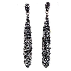 Chn-0164-1 Zara Küpe Eskitme Gümüş