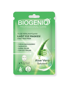Biogeniq Beauty Kağıt Maske Aloevera 25 gr