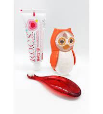 Flipper Diş Fırçası Kabı - Kırmızı Baykuş