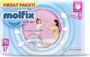 Molfix Pants Extra Large 6 Boy Külot Bebek Bezi 37'li