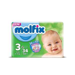 Molfix No:3 İkiz Paket Midi 4.9 kg 30'lu