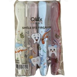 Qlüx Diş Fırçası Kabı 4'lü