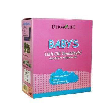 (KUTU HASARLI) Dermolife Baby's Likit Cilt Temizleyici Set