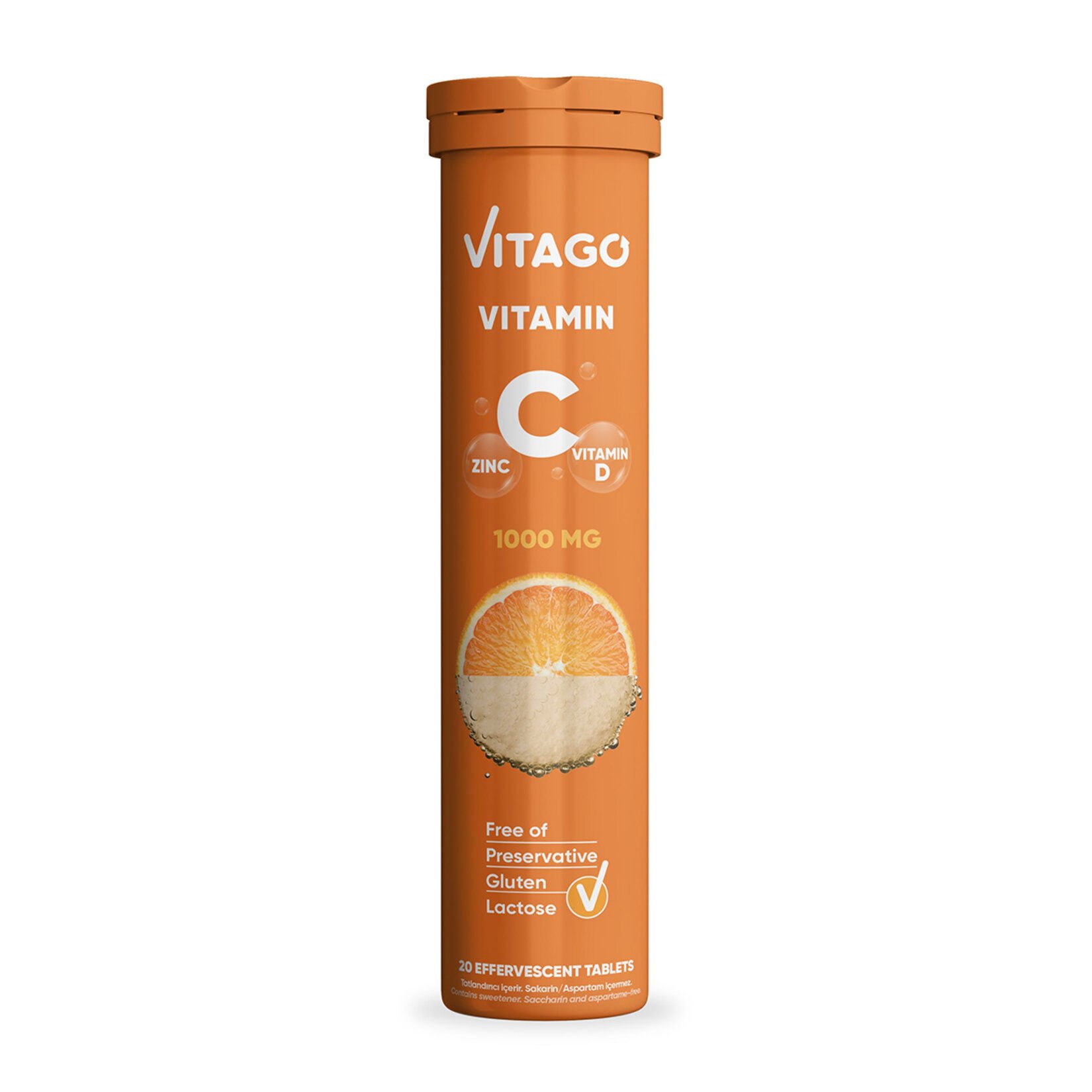 Sabvita Vitamin C Viamin D ve Çinko 20 Efervesan Tablet