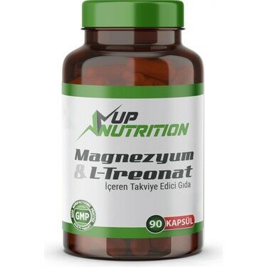 Up Nutrition Magnezyum Magnesium L-Threonate Magnezyum L-Treonat Vejeteryan 90 Bitkisel Kapsül