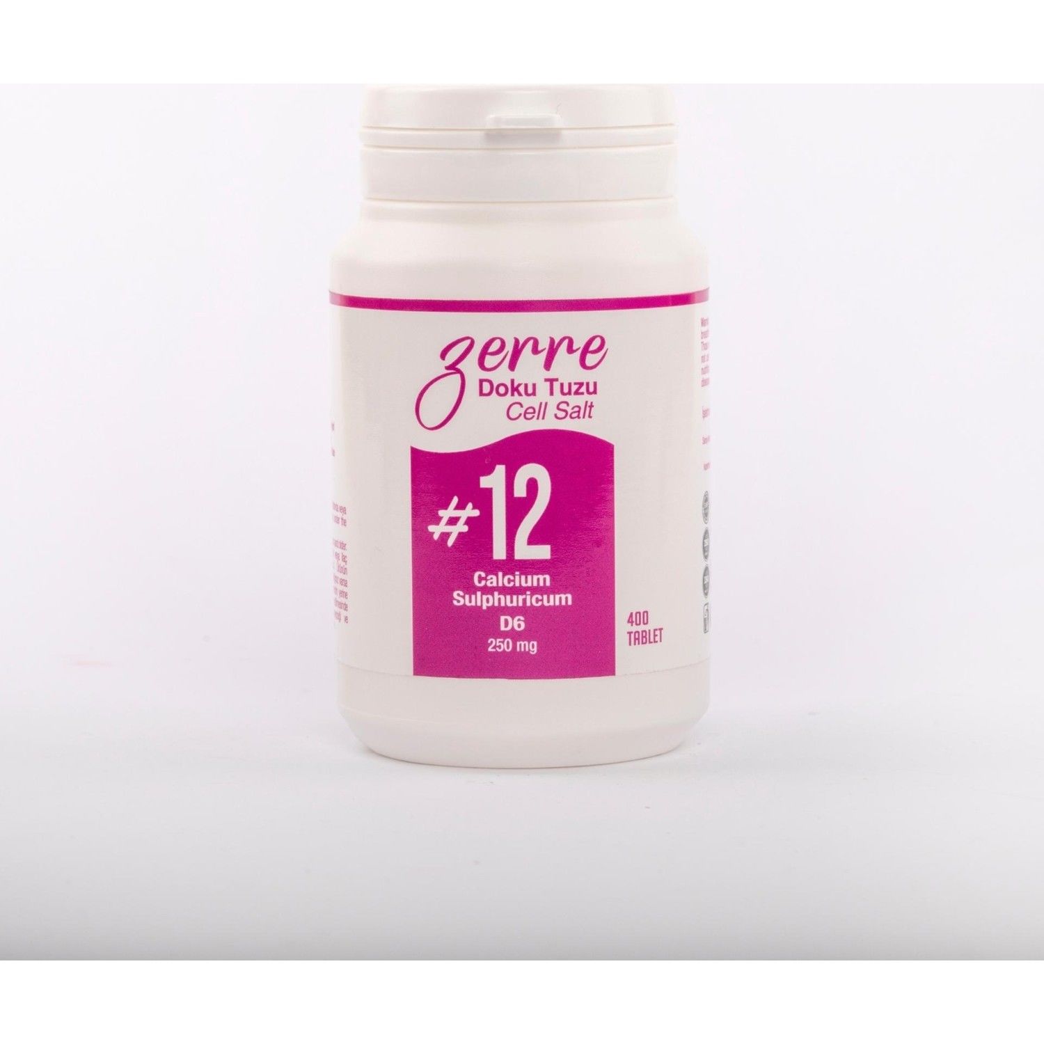 Zerre Doku Tuzu No: 12 250 mg 400 Tablet