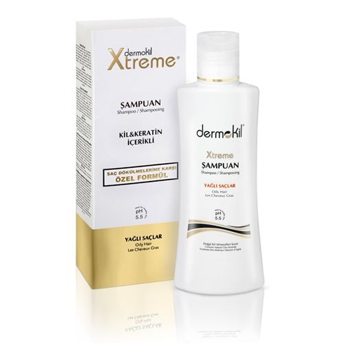 Dermokil Xtreme Şampuan Kil Keratin Yağlı Saçlar 250ml