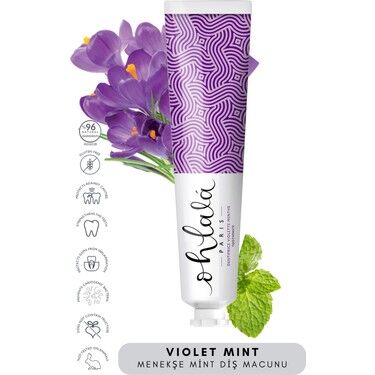 Ohlala Violet Mint Menekşe Nane Diş Macunu 75ml