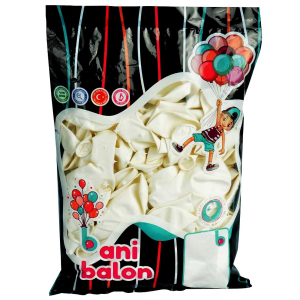 Bani Balon Baskısız 12 inç 100'lü - Beyaz