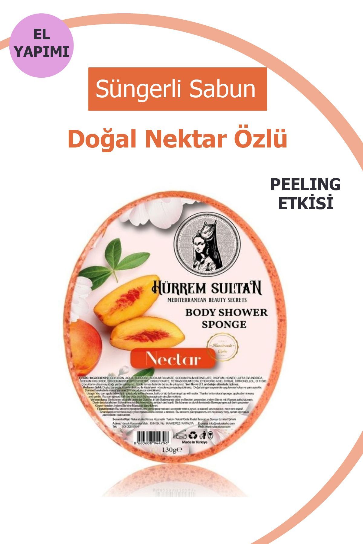Hürrem Süngerli Sabun Nektar 130 gr