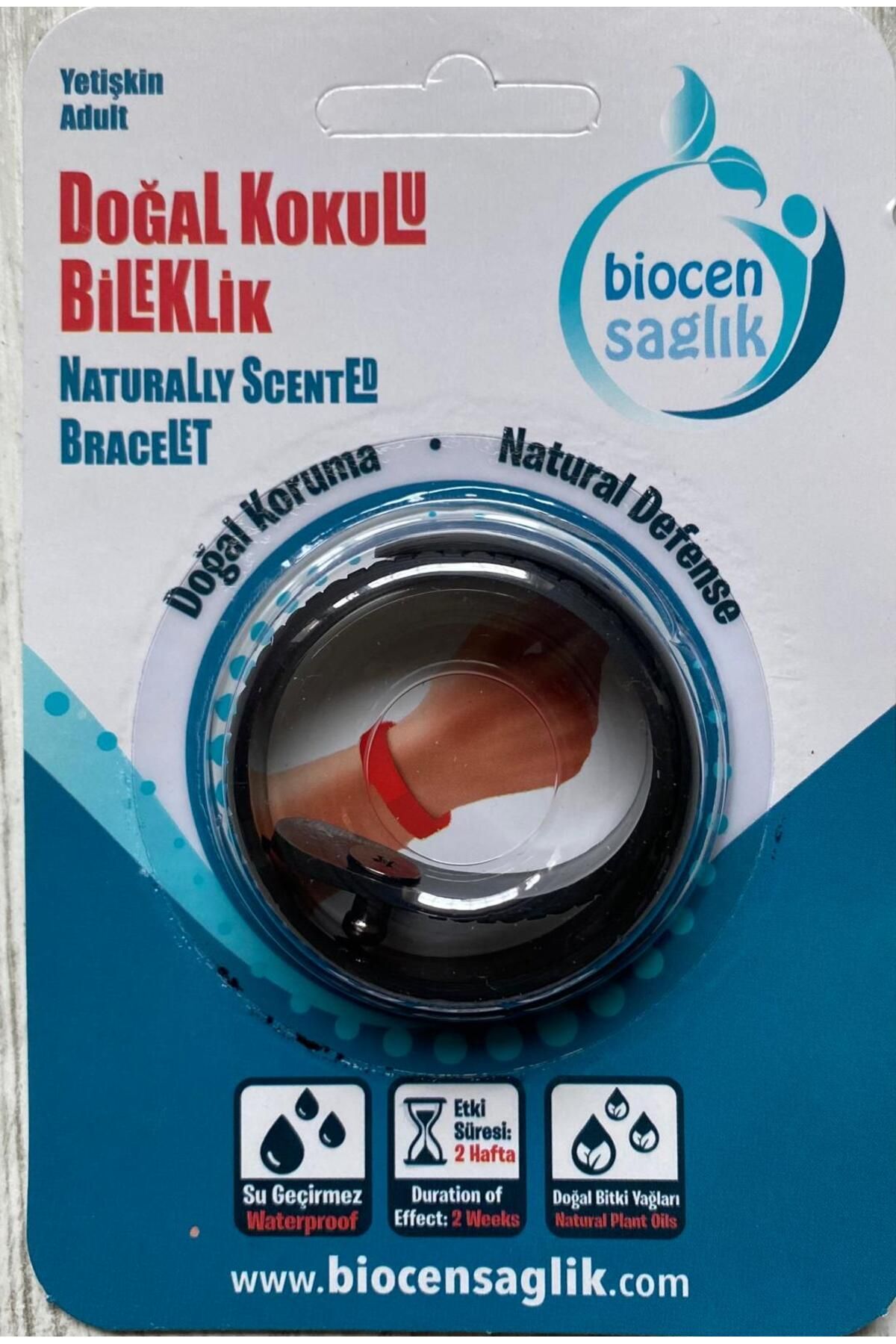 Biocen Doğal Sivrisinek Kovucu Bileklik Yetişkin Siyah