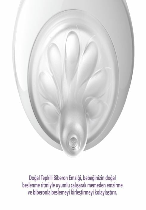 Avent Natural Response Biberon Emziği 3 Numara 1+ Ay 2'li