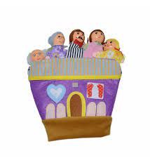 Hamaha Wooden Toys HMH-321 Parmak Kukla Ailesi