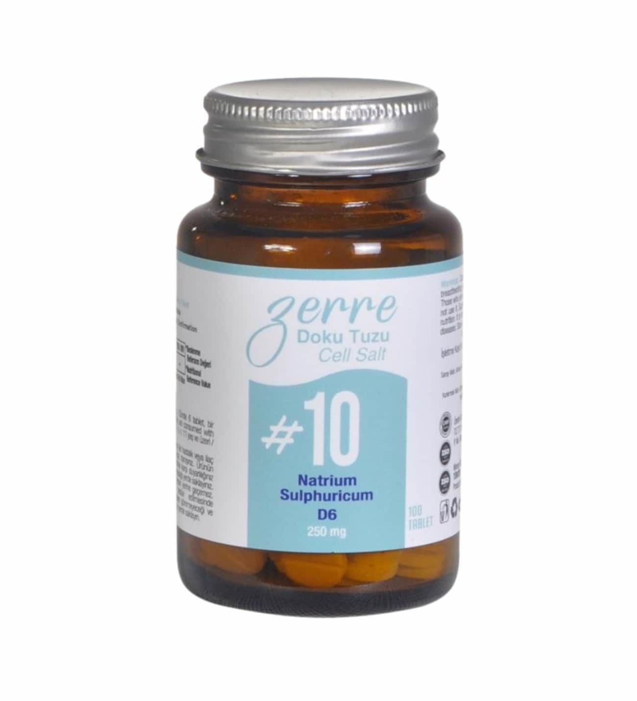 Zerre Doku Tuzu No: 10 250 mg 100 Tablet