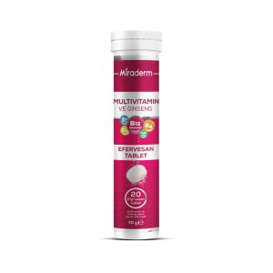 MIRADERM MULTIVITAMIN GINSENG EFERVESAN 20 TABLET
