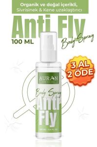 Auran Anti Fly Bitkisel Kene Sinek Sivrisinek Spreyi 100 ml - 20 Adet Standlı