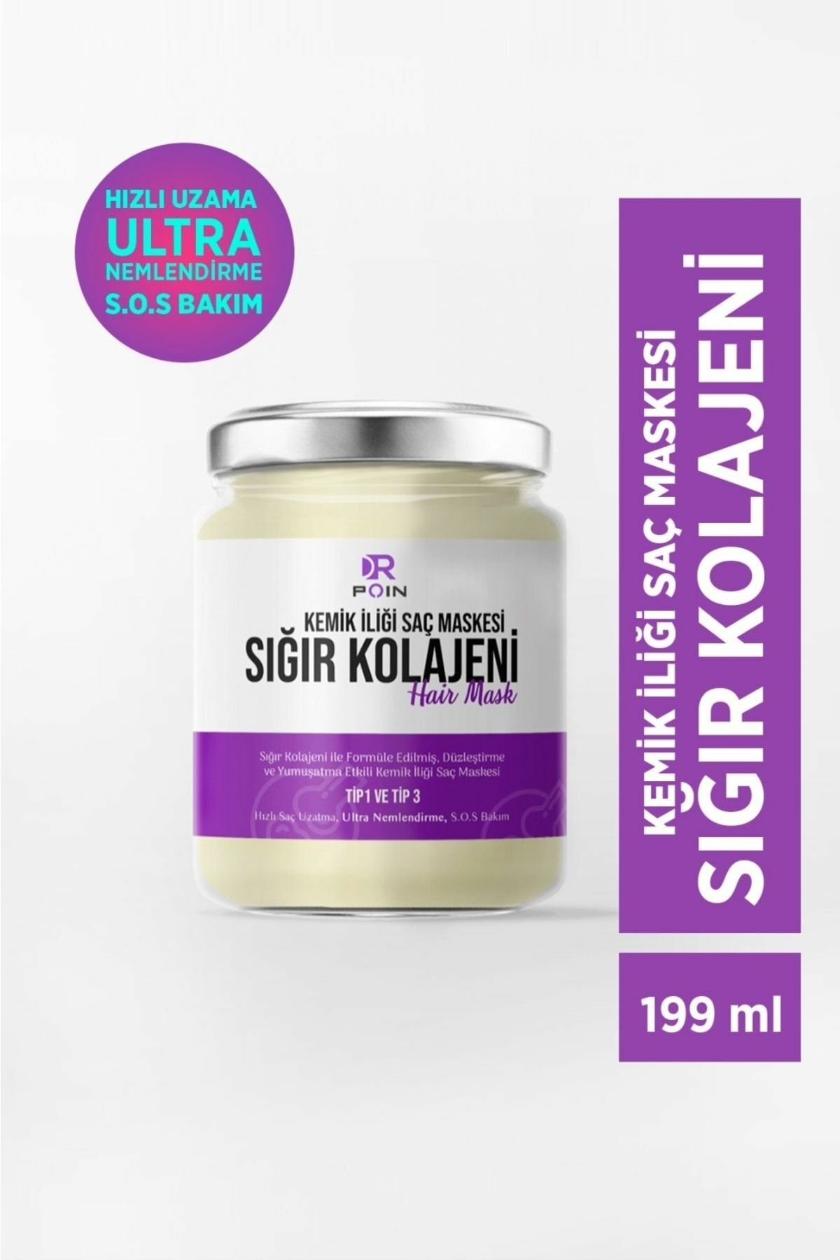 Dr Poin Sığır Kolajenli Saç Maskesi 150 ml