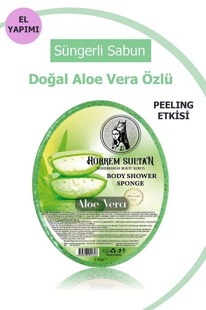Hürrem Süngerli Sabun Aloe Vera 130 gr