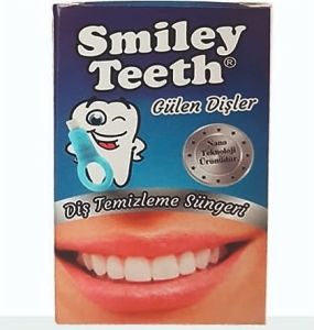 Smiley Teeth Diş Temizleme Süngeri - 1 Aparat + 5 Yedek Sünger - 16'lı Stant