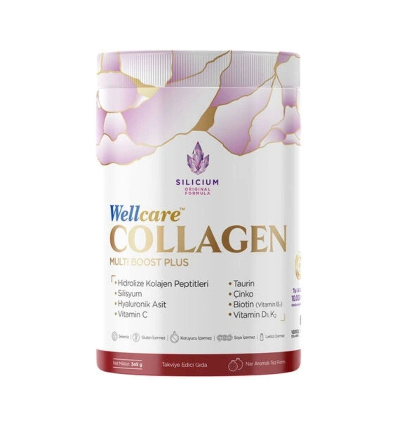 Wellcare Collagen Multiboost Plus Toz 345 gr + Makyaj Çantası Hediyeli