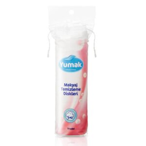 Yumak Makyaj Temizleme Pamuğu Disk 70 Adet