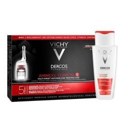 Vichy Dercos Aminexil Clinical-5 ( Erkek) 21x6ml+Dercos Shampo Energisant 200ml