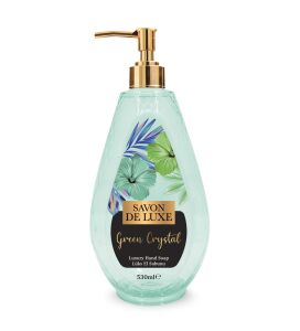 Savon De Luxe Crystal Line Luxury green Crystal Sıvı Sabun 530 ml
