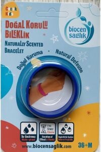 Biocen Doğal Sivrisinek Kovucu Bileklik Çocuk Mavi