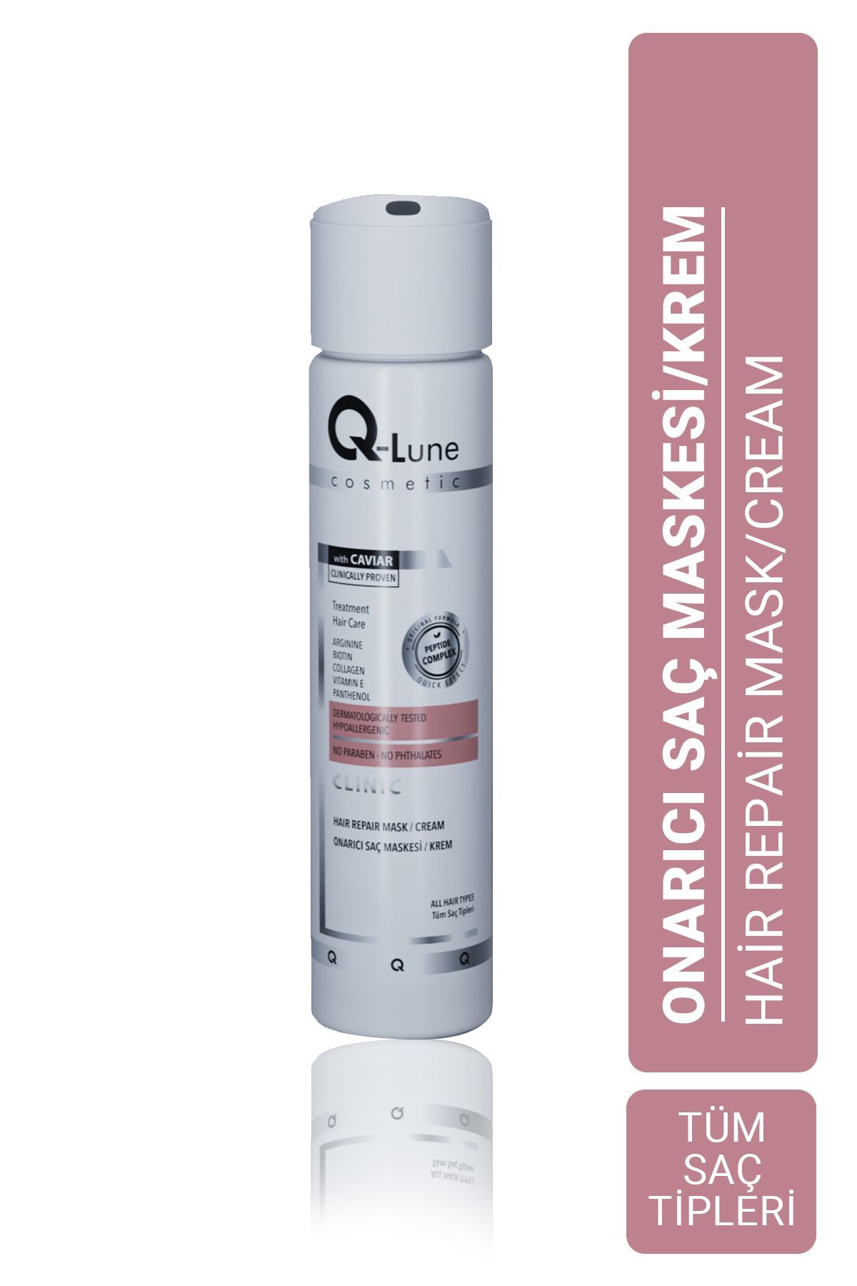 Q-Lune Onarıcı Saç Maskesi Krem 300 ml