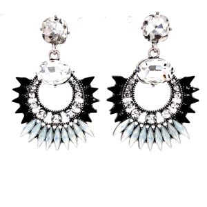 Chn-0163-4 Zara Küpe Eskitme Gümüş