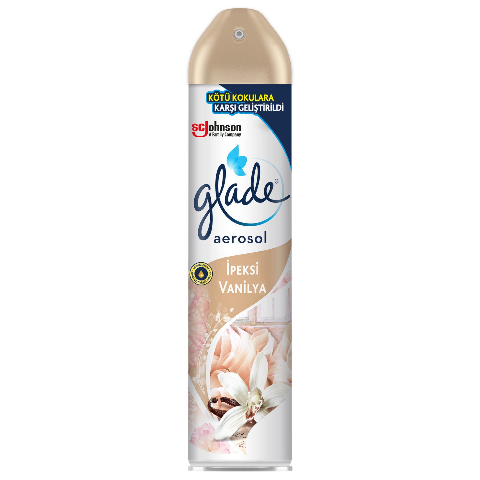 Glade Aerosol Oda Parfümü İpeksi Vanilya 300 ml