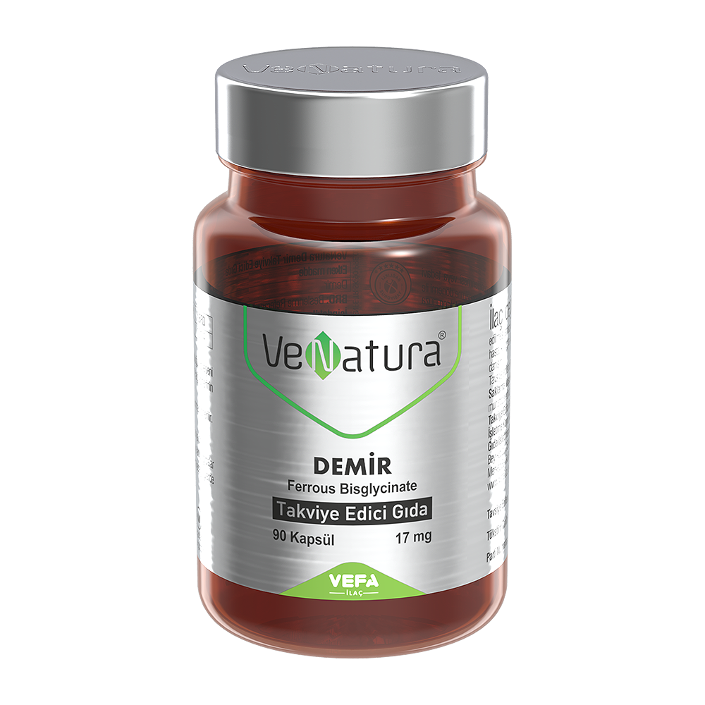 Venatura Demir Ferrous Bisglycinate 17 Mg 90 Kapsül