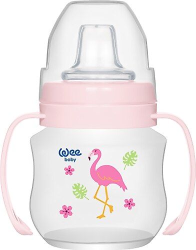 Wee Baby PP Bardak Kulplu Akıtmaz 125 ml - Pembe