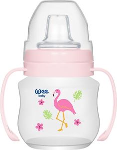 Wee Baby PP Bardak Kulplu Akıtmaz 125 ml - Pembe