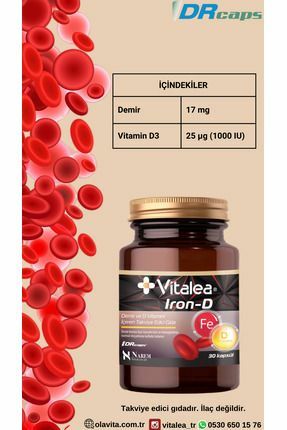 Vitalea Iron-D 30 Kapsül