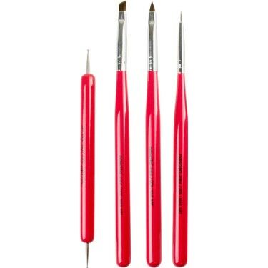 Nascita 07 Nail Art Tırnak Süsleme Fırça Seti 4'lü