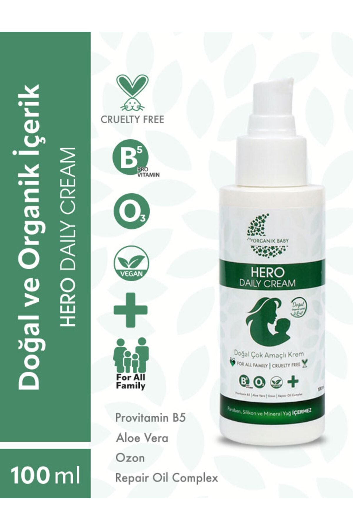 Organik Baby Hero Daily Yatıştırıcı Krem 100 ml