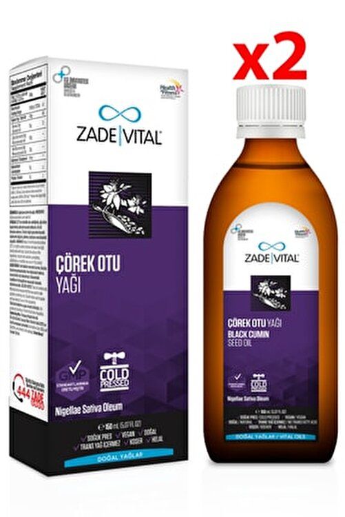 Zade Vital Çörek Otu Yağı 150 ml - 2 Adet