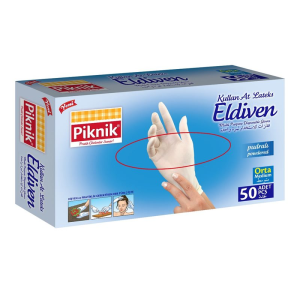 Piknik Eldiven Lateks MediumOrta 10'Lu 1399P